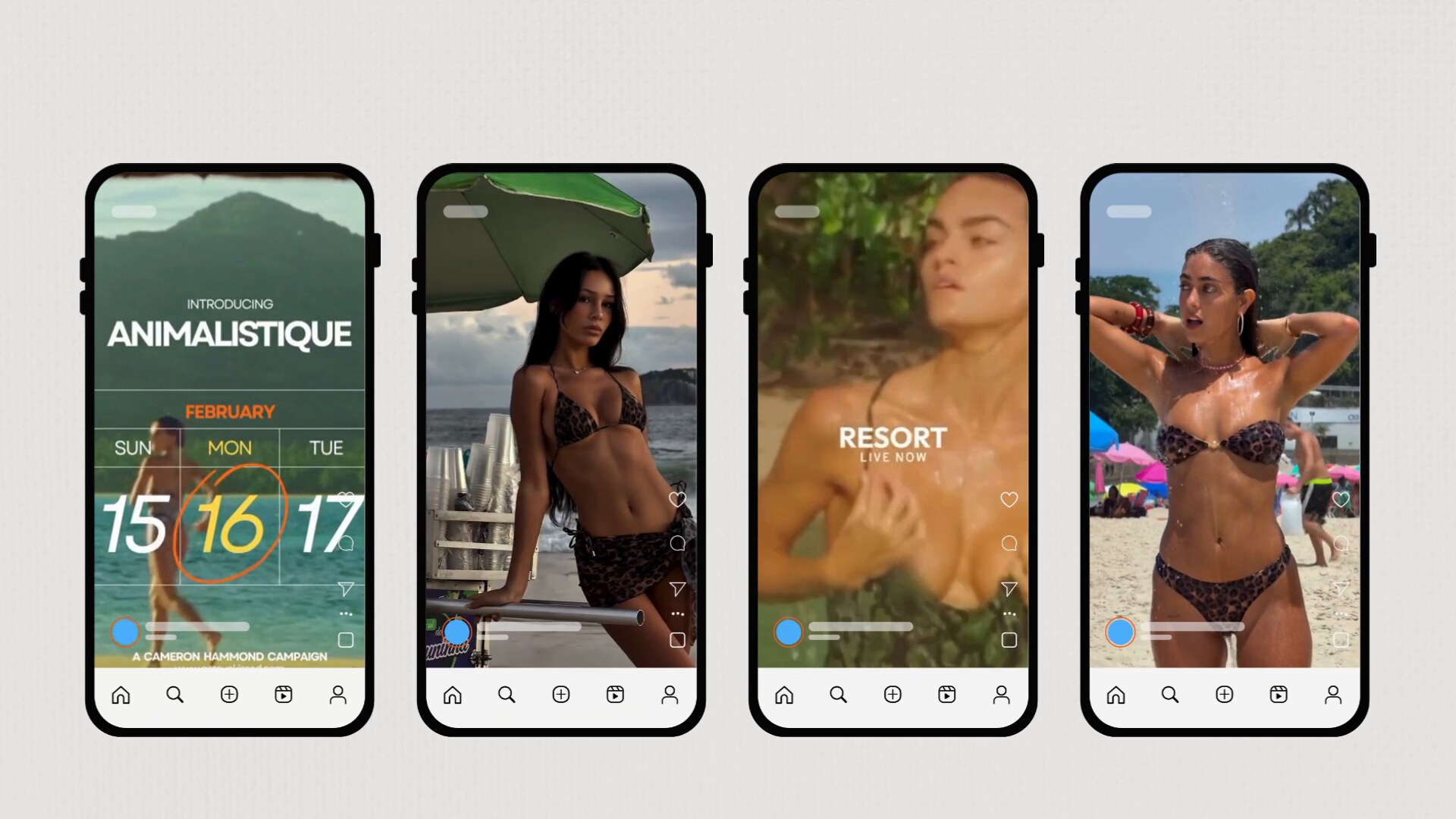 Resort and swimwear brand content